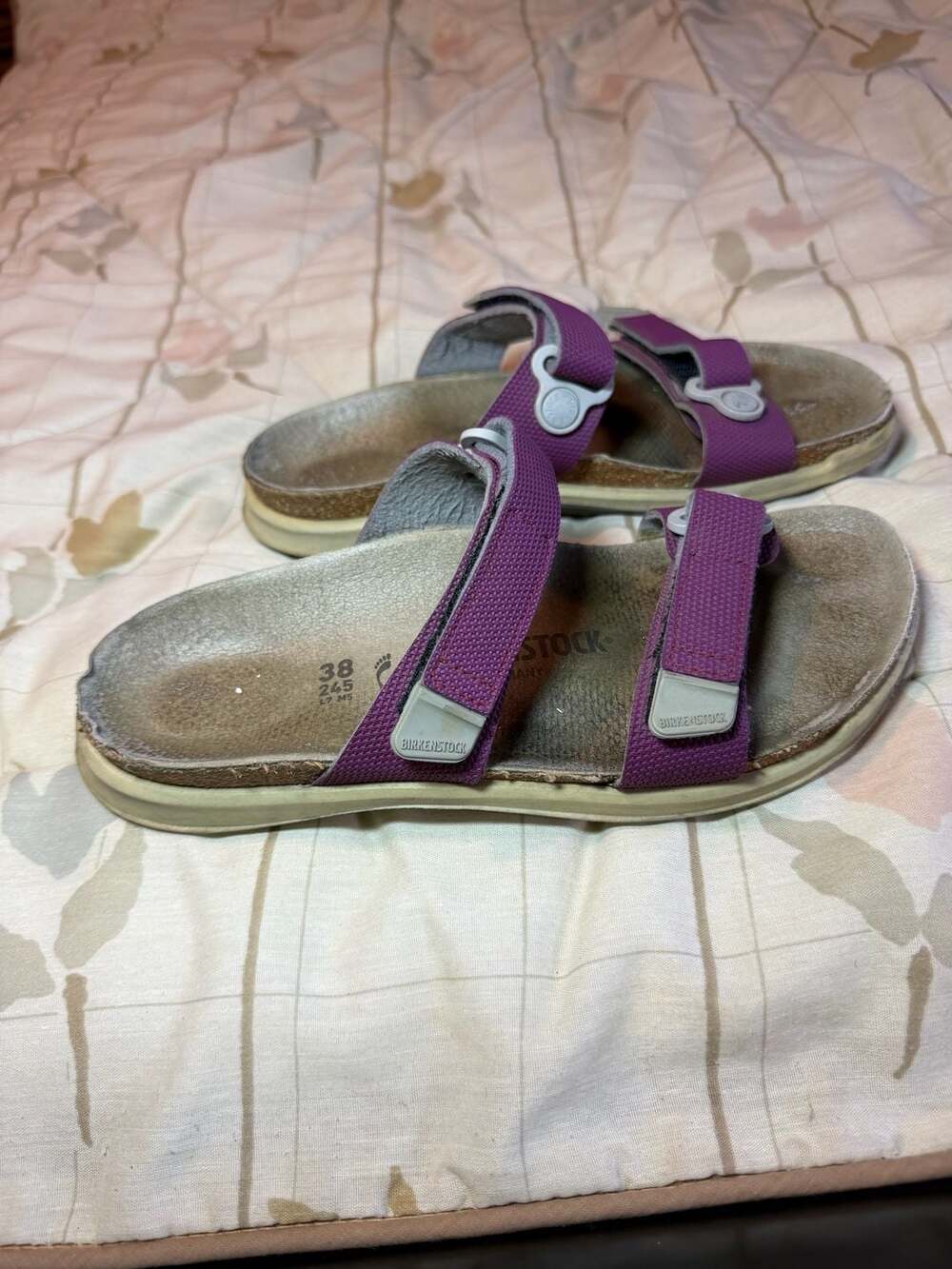 Birkenstock Sahara Purple Pepper Birko-Flor Sandals